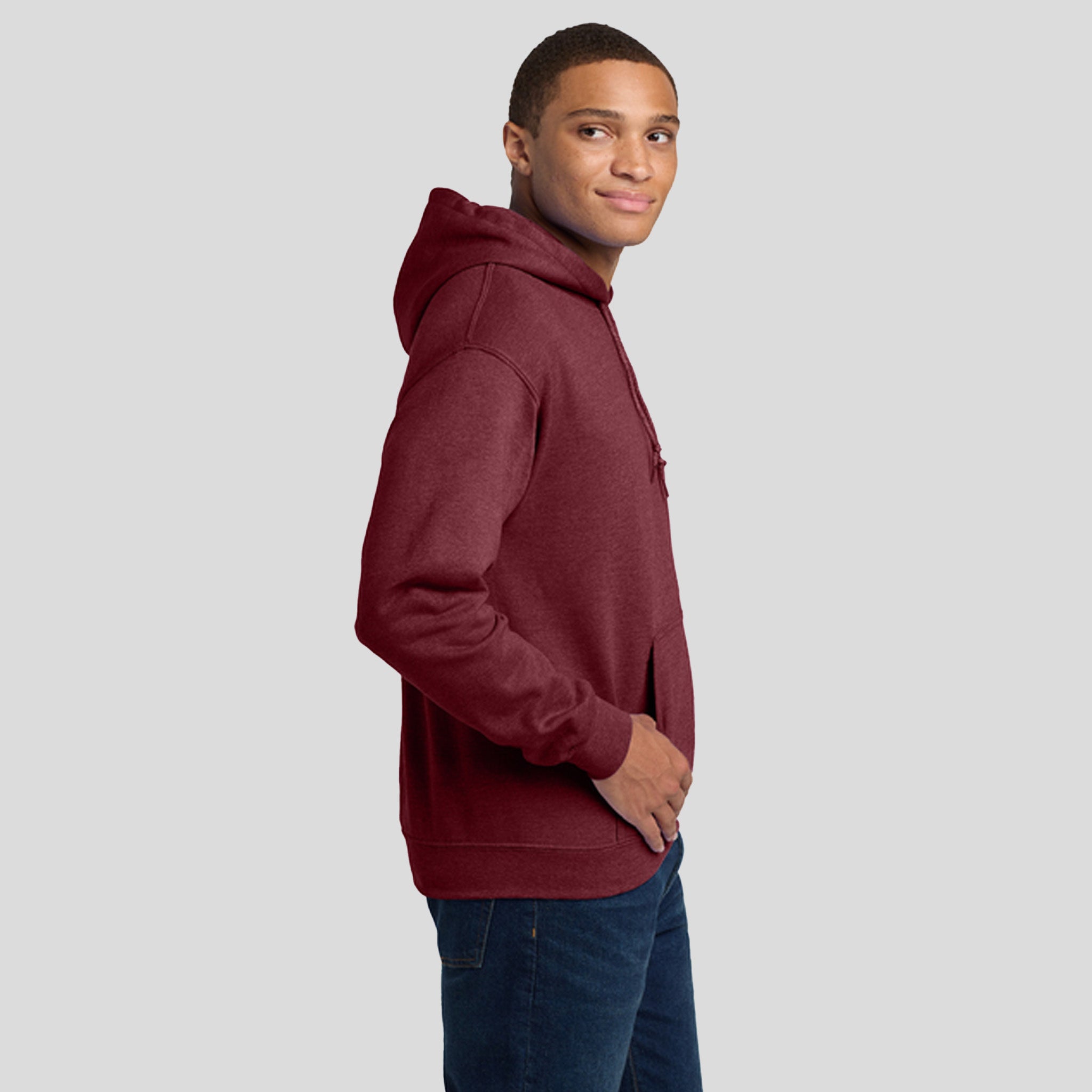 Heavy Blend™ Hooded Sweatshirt | Heather Dark Maroon
