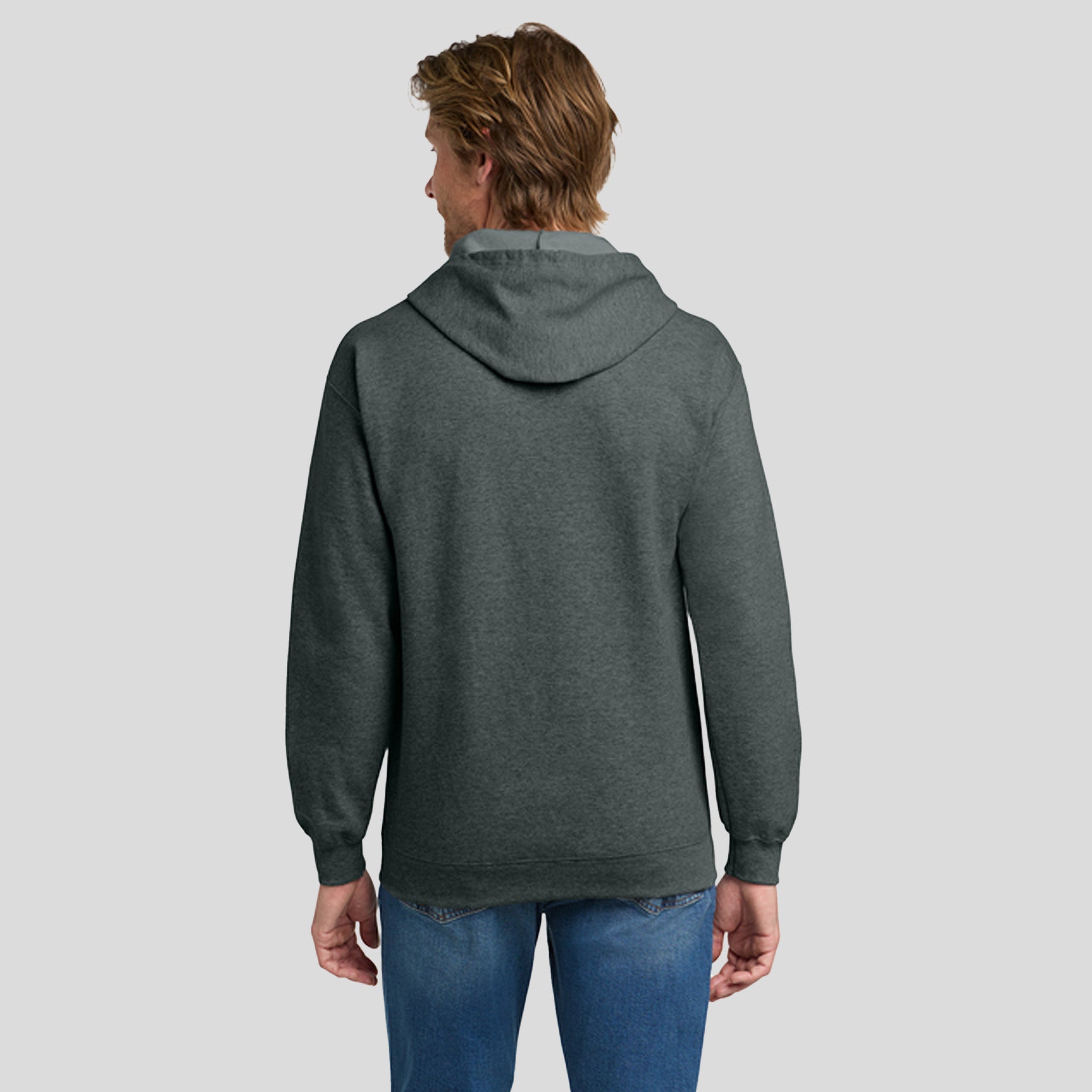 Heavy Blend™ Full-Zip Hooded Sweatshirt | Dark Heather Grey