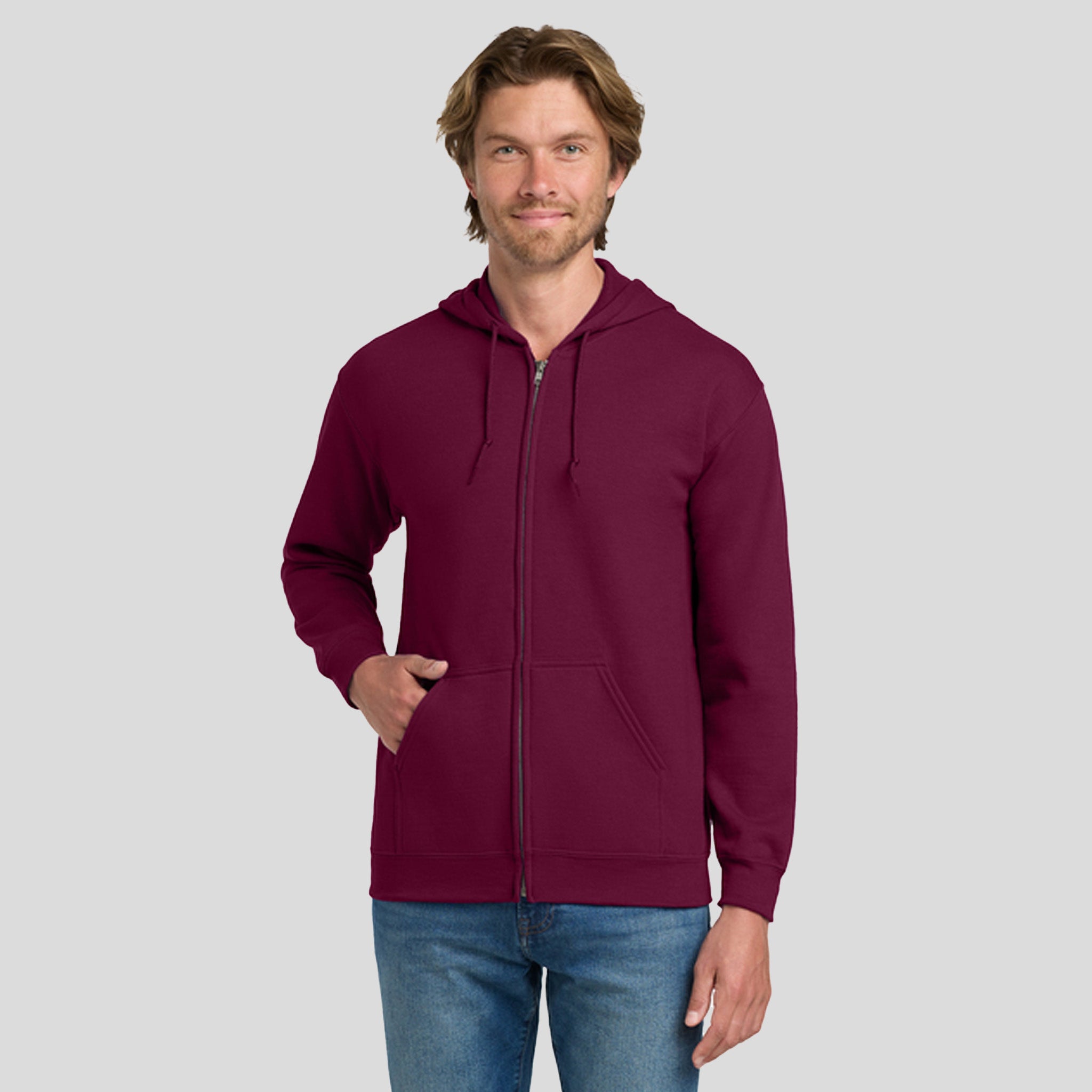 Heavy Blend™ Full-Zip Hooded Sweatshirt | Maroon