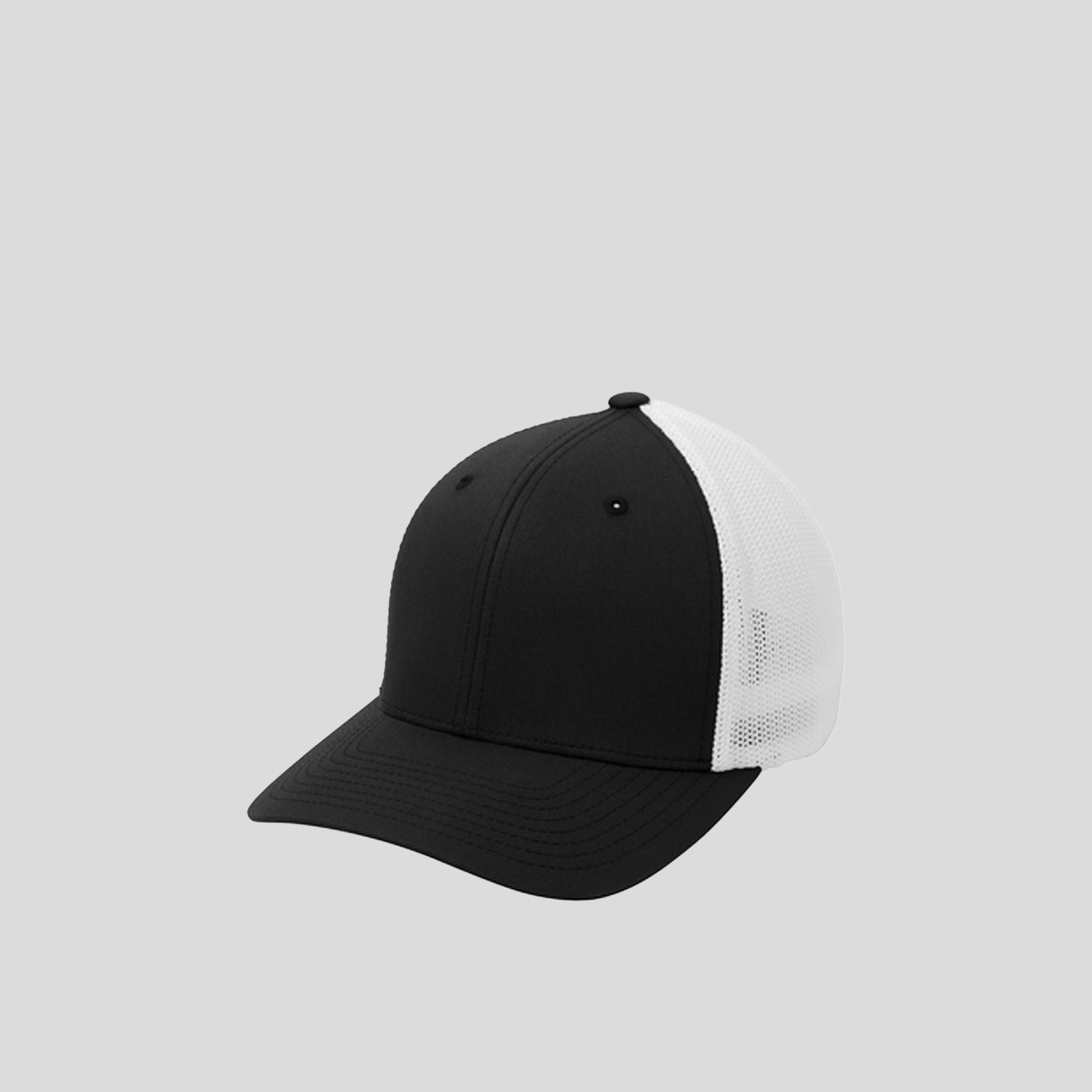 Flexfit® Mesh Back Cap | Black/White