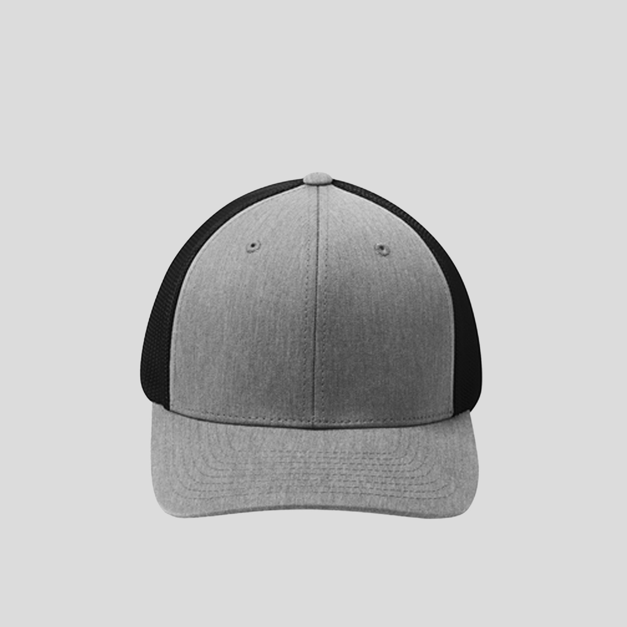 Flexfit® Mesh Back Cap | Heather Grey/Black