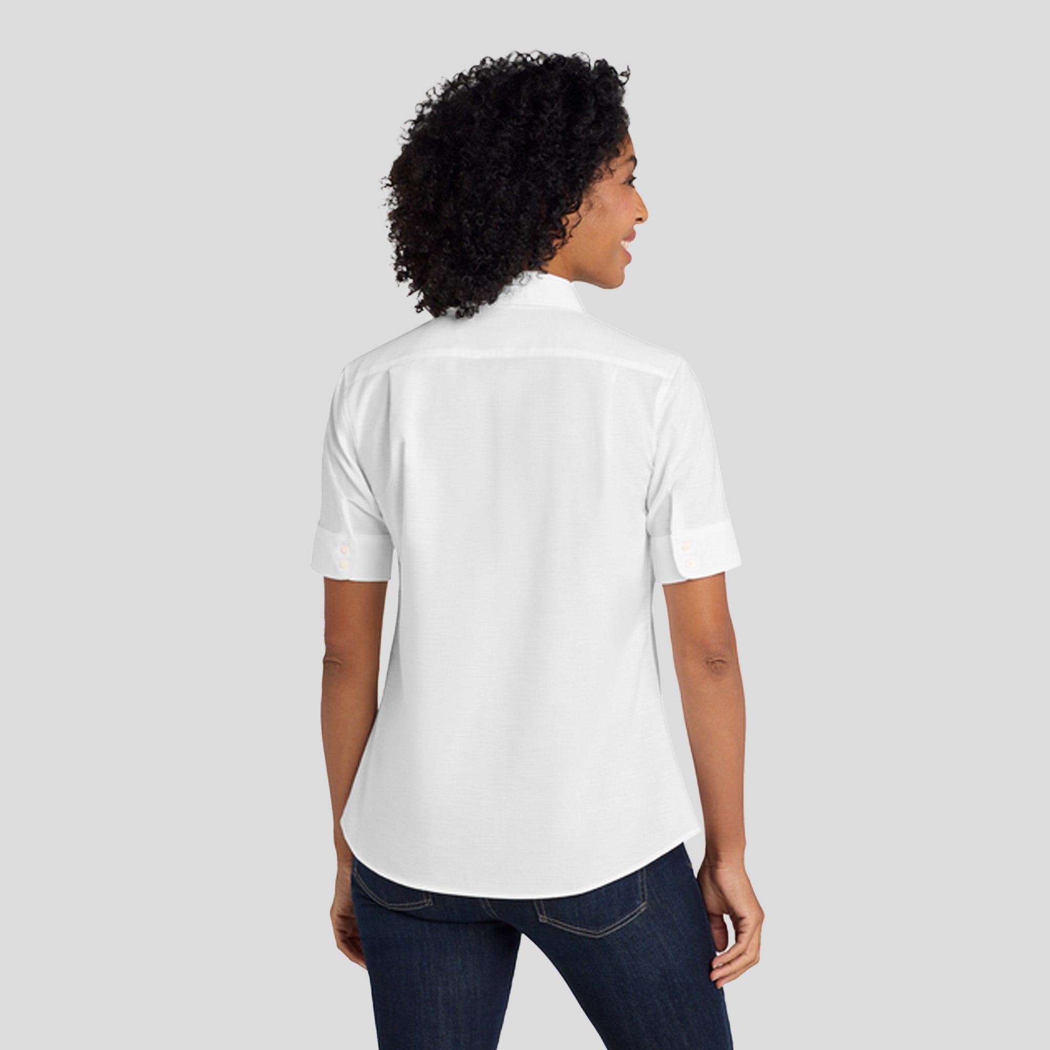 Women's Short Sleeve SuperPro™ Oxford Shirt | White