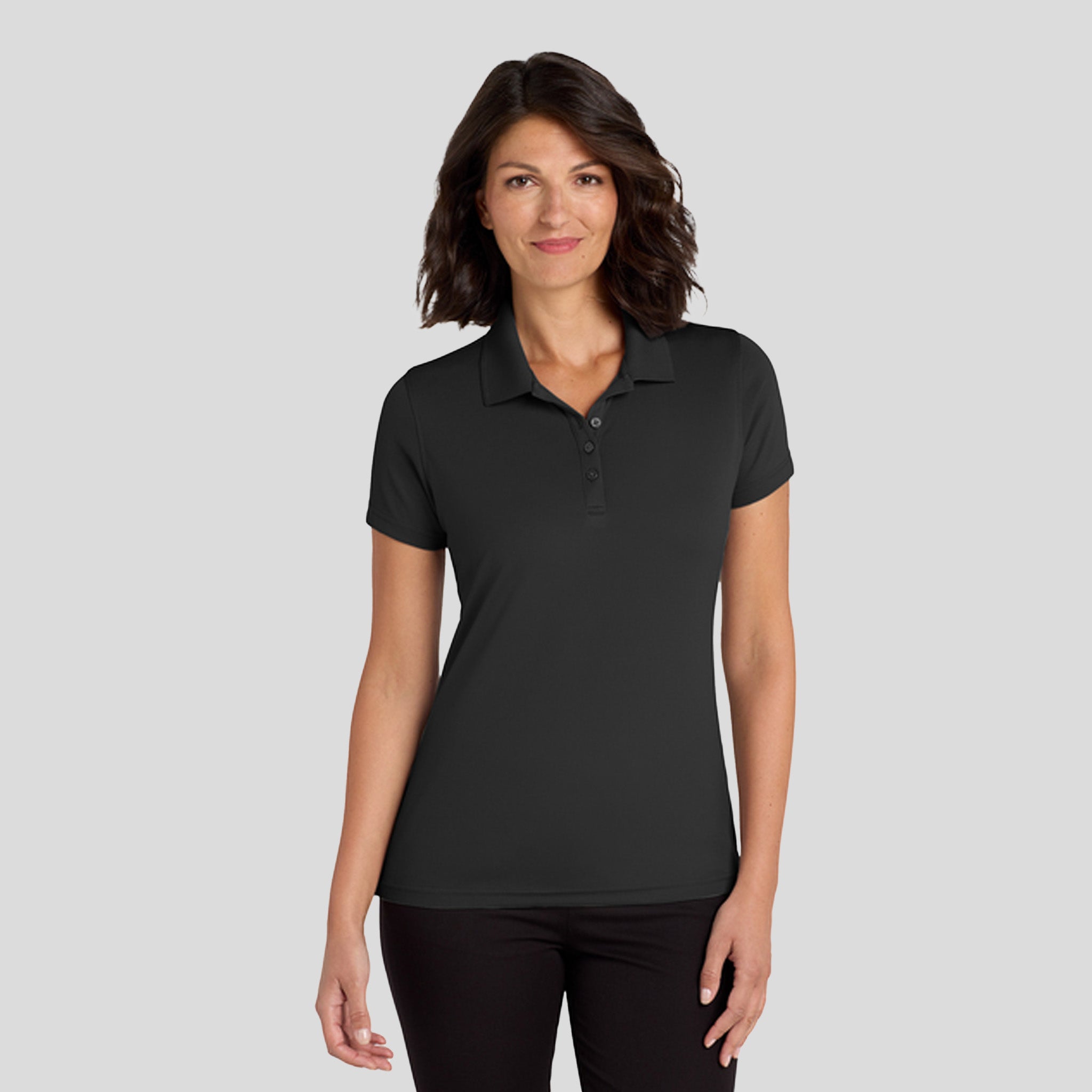 Women's Dry Zone® UV Micro-Mesh Polo | Deep Black