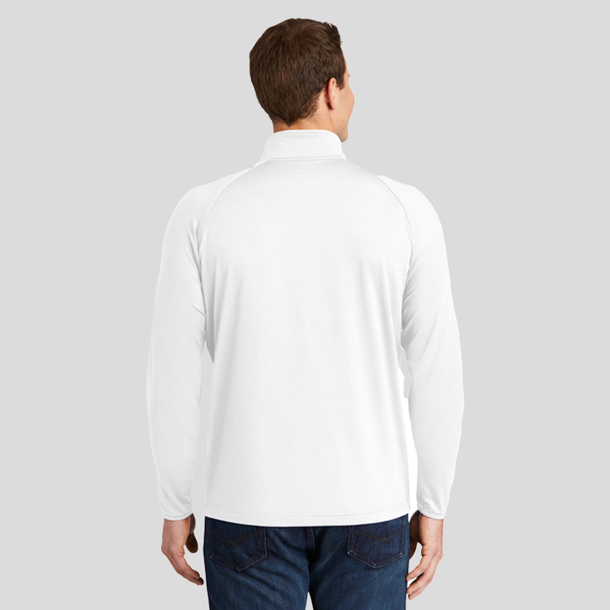 Sport-Wick® Stretch 1/4-Zip Pullover | White