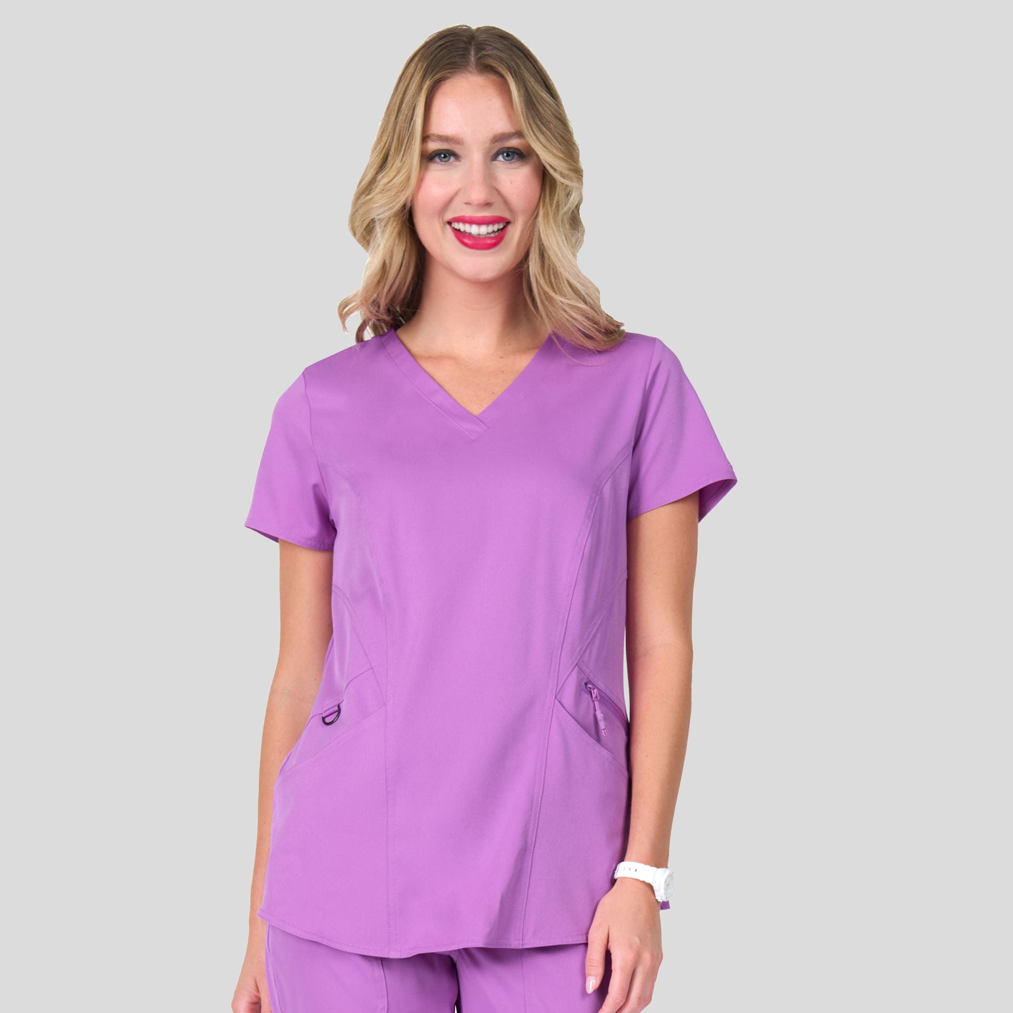 Ava Back Knit Top | Power Purple