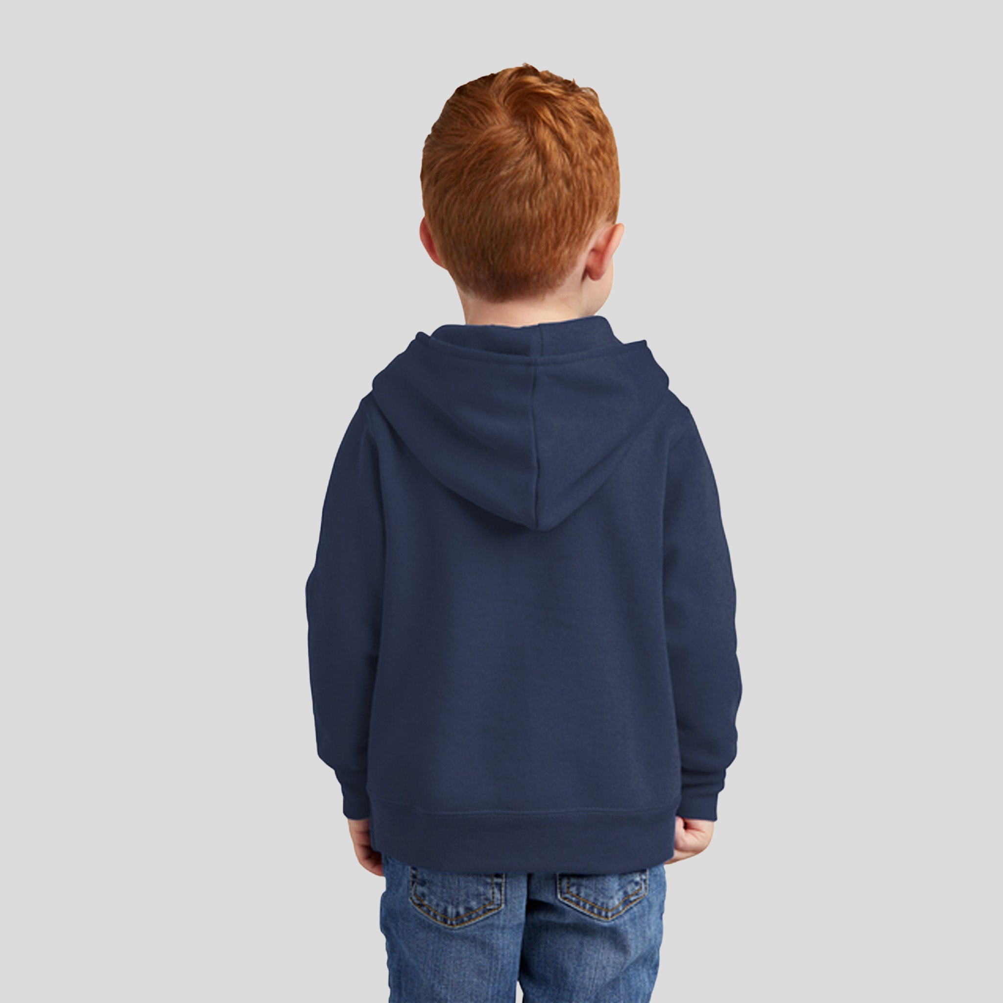 Toddler Core Fleece Pullover Hooded Sweatshirt | Navy