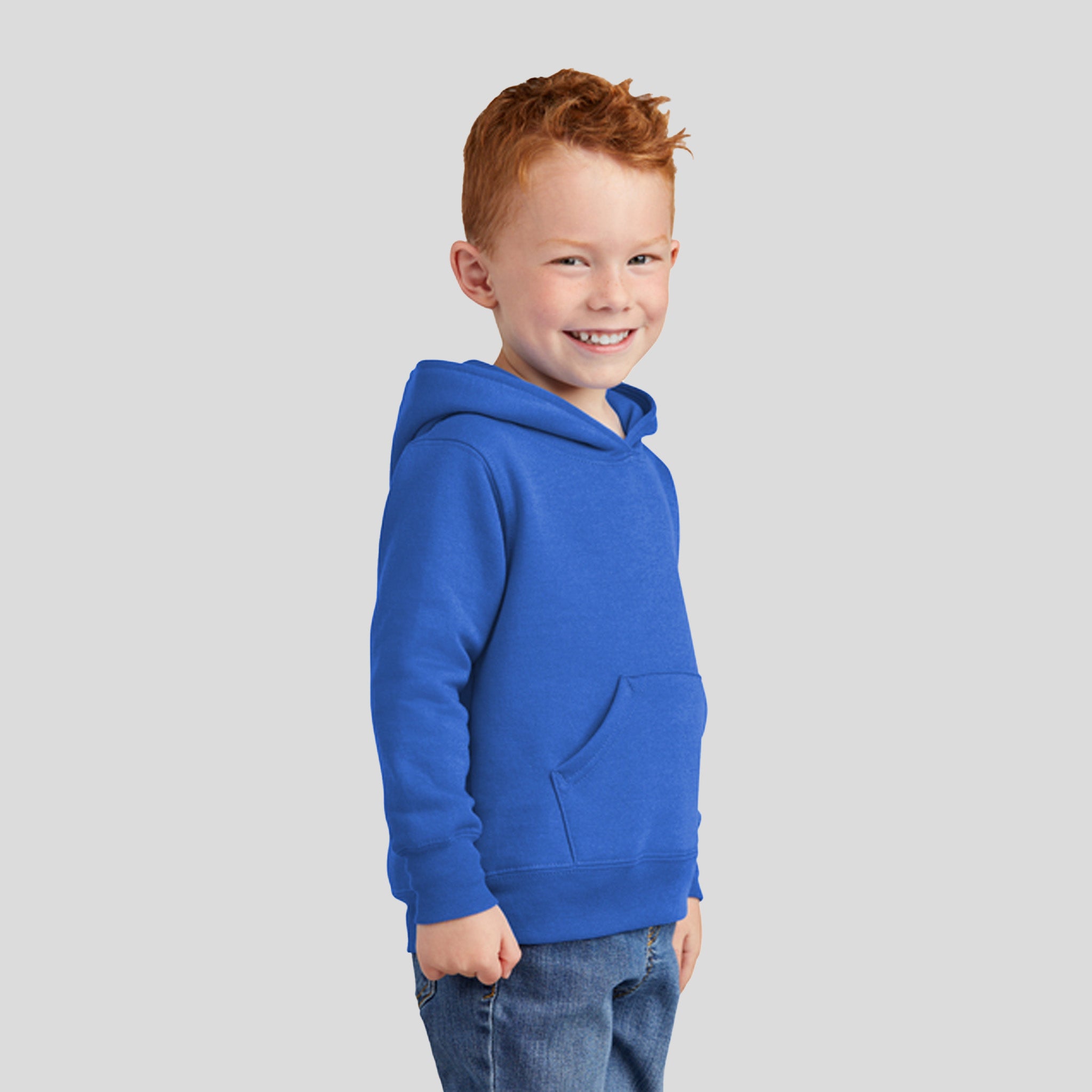 Toddler Core Fleece Pullover Hooded Sweatshirt | Royal